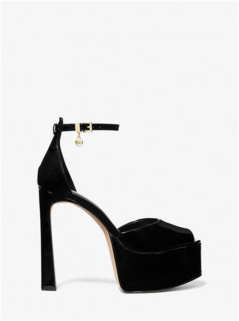 martina patent leather peep toe.